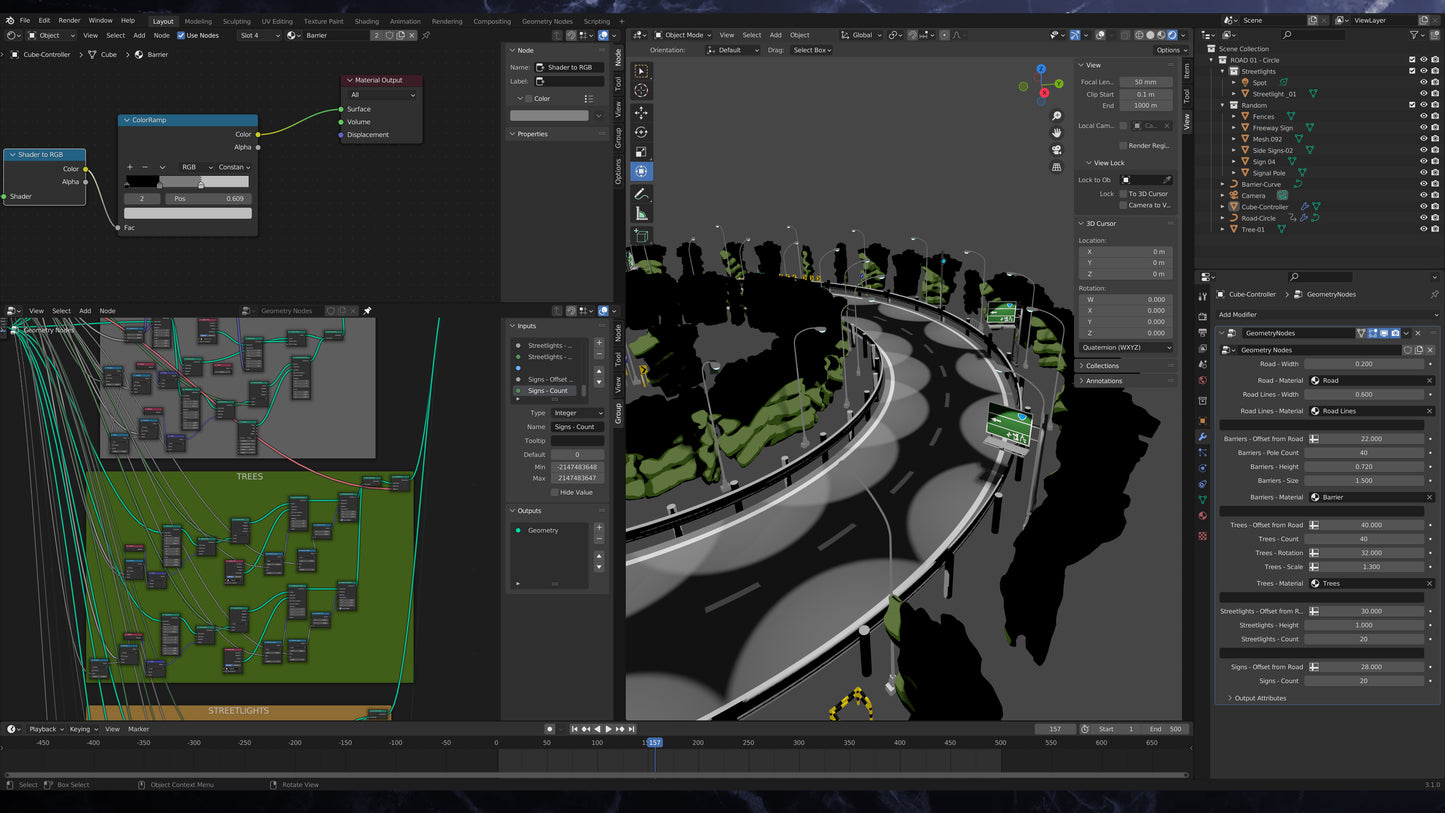 Blender Road Generator Pack
